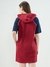 SD TSHIRT DRESS WITH HOOD