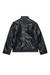 Black Jacket in faux leather with logo