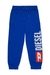 Blue Cotton sweatpants with drawstring