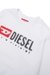 White Cotton sweatshirt with logo