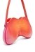 White Double-D-Glossy shoulder bag with lotus print