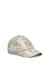 Gold Baseball cap in metallic denim