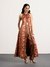 Burgundy Beige Chameli Suit