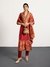 Red Beige Nazia Suit