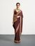 Brown  Multi Bandhni Ajrak Saree
