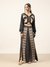 Black & Beige Mashrudhari K Cord Set