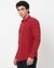 Linen Overdye Slim Fit Red Shirt