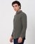 Linen Overdye Slim Fit Olive Shirt