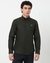 Cotton Tailored Fit Solid Olive Shirt