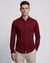 Cotton Mercerized  Slim Fit All Over Print Knit Maroon Shirt