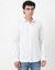 Cotton Slim Fit Solid White Shirt