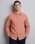 Linen Tailored Fit Solid Orange Shirt