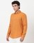 Linen Tailored Fit Solid Yellow Shirt