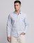 Cotton Stretch Tailored Fit Yarn Dyed Blue Shirt