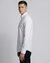 Cotton Tencel Linen Tailored Fit Solid White Shirt