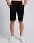 Cotton Regular Fit All Over Print Knit BlackShorts