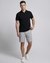 Viscose Blend Regular Fit Solid Grey Shorts