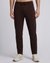Cotton Blend Regular Fit Solid Olive Knitpant with Stretch