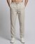 Linen Regular Fit Solid Off-White Trouser