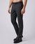 Cotton Stretch Regular Fit Solid Black Trouser