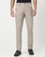 Viscose Linen Blend Regular Fit Solid  Brown Trouser