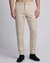 Viscose Linen Blend Regular Fit Solid Beige Trouser
