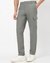 Regular Fit Solid Olive Trouser with Stretch