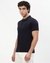Cotton Slim Fit Mercerized Solid Navy Polo Tshirt