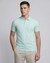 Cotton Slim Fit Liquid Finish Solid Polo Blue Tshirt