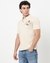 Cotton Slim Fit Embroidered Off-White Polo Tshirt