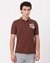 Cotton Slim Fit Embroidered Olive Polo Tshirt