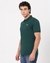 Cotton Mercerized Slim Fit Solid Green Polo Tshirt