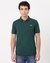 Cotton Mercerized Slim Fit Solid Green Polo Tshirt
