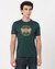 Cotton Mercerized Slim Fit Crew Neck Graphic Green Tshirt