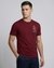 Cotton Mercerized Slim Fit Crew Neck Embroidered Red Tshirt