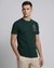 Cotton Mercerized Slim Fit Crew Neck Embroidered Green Tshirt