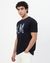 Cotton Mercerized Slim Fit Solid Crew Neck Navy Tshirt