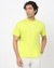 Cotton Relaxed Fit Crew Neck Graphic Yellow Tshirt