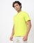 Cotton Relaxed Fit Crew Neck Graphic Yellow Tshirt