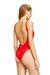 Red Swimsuit with logo print