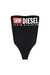 Black Strapless swimsuit with Diesel Denim Division logo