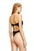 Black Strapless swimsuit with Diesel Denim Division logo
