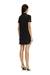Black Fluid shirt dress with biker details