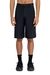 Black Bermuda shorts in garment-dye linen blend