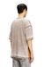 Light Brown Relaxed Fit T-shirt with print and studs