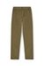 Olive Linen-blend pants with wide leg