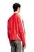 Red Regular Fit Colour-block leather biker jacket