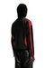 Black Regular Fit Biker-style jacket in colour-block canvas