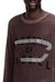Violet Long-sleeve mesh-knit top