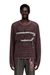 Violet Long-sleeve mesh-knit top